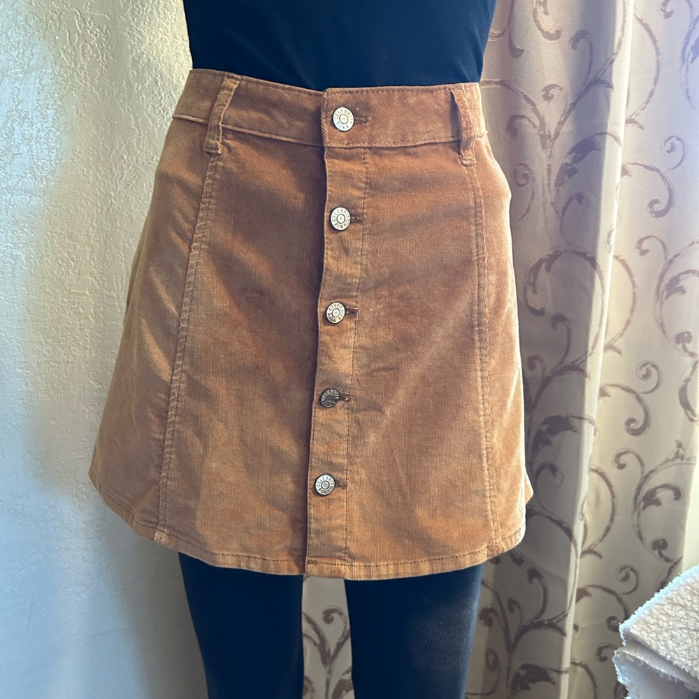 Celebrity Pink, Women’s Cotton, Corduroy Mini Skirt, US Size M